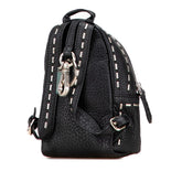 フェンディ リュック バックパック型 キーホルダー バッグチャーム 小物入れ 7AR471 ブラック レザー レディース FENDI 【中古】